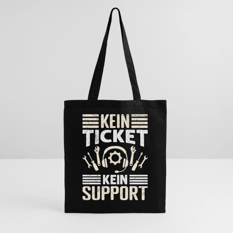 Nerd Computer PAS DE TICKET PAS DE SUPPORT DRÔLE Sac en tissu