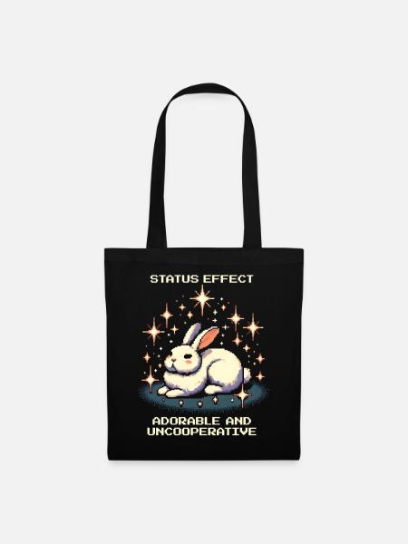 Adorable & Uncooperative | Bunny Mood - Tote Bag - black