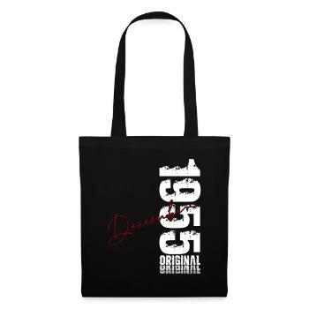 70th Birthday Original December Born 1955 - Tote Bag - black - Front