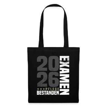 Examen d’infirmière réussi - Sac en tissu - noir - Devant