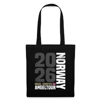 Soroya Norwegen Angeltour 2026 - Stoffbeutel - Schwarz - Vorne