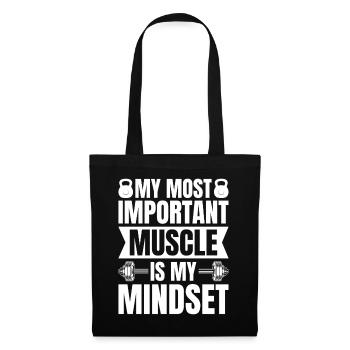 Powerlifting Bodybuilder Important My Mindset Gym - Tote Bag - black - Front