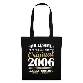 Vintage 2006 Original 20th Anniversary Gift - Tote Bag - black - Front