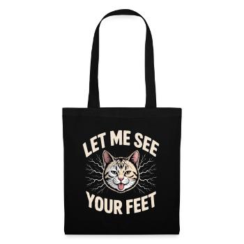 J’aime les pieds, laisse-moi voir tes pieds - Sac en tissu - noir - Devant