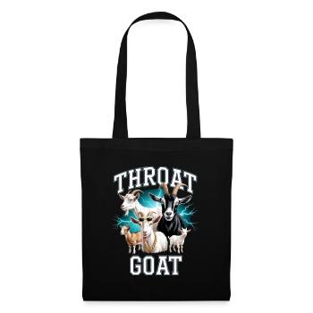 Throat Goat Meme Y2K Bootleg Unwearable - Stoffbeutel - Schwarz - Vorne