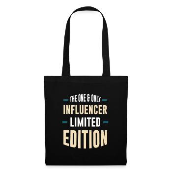 Einziger Influencer Limitierte Edition - Stoffbeutel - Schwarz - Vorne