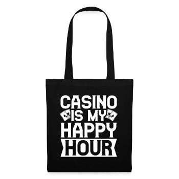 Casino Gambler Casino Is My Happy Hour Gambling - Sac en tissu - noir - Devant