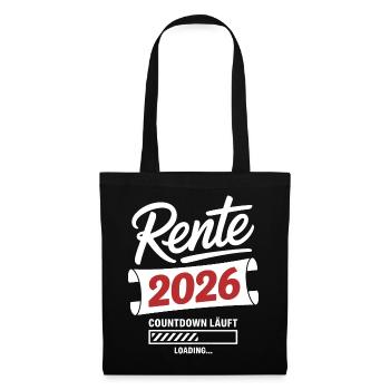 Pension 2026 countdown is on - Tote Bag - black - Front