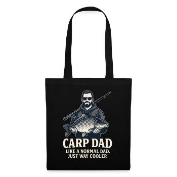Carp dad just much cooler - Tote Bag - black - Front