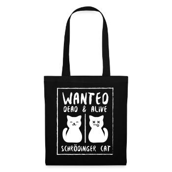 Le chat de Schrödinger - Sac en tissu - noir - Devant