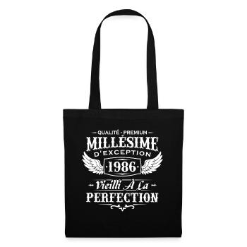 Vintage 1986 Vintage 1986 Geburtstagsgeschenk - Stoffbeutel - Schwarz - Vorne