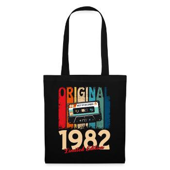 43rd Birthday Cassette December Vintage 1982 - Tote Bag - black - Front