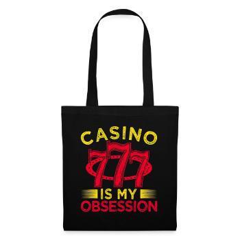 Le casino des amateurs de jeux d’argent est mon obsession casino - Sac en tissu - noir - Devant