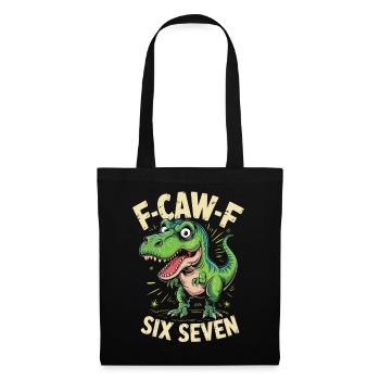 F-Caw-F Six Seven Dino - Tote Bag - black - Front