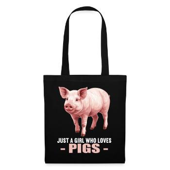 Cochon Cochon - Sac en tissu - noir - Devant