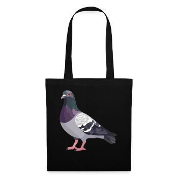 Pigeons Pigeon - Sac en tissu - noir - Devant