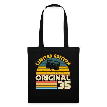 35 Years Vintage Original Retro Anniversary Gift - Tote Bag - black - Front