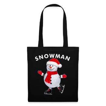 SNOWMAN - Stoffbeutel - Schwarz - Vorne