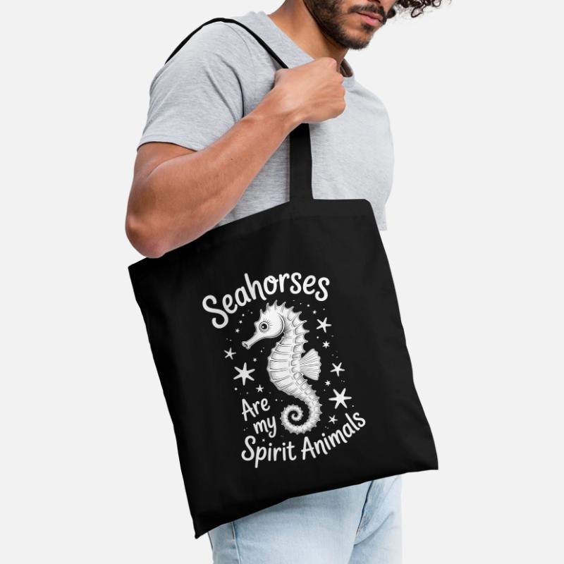 Seepferdchen Spruch Lustiges Seepferdchen Geschenk Stoffbeutel