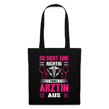 Pflegerin Geschenke Pflege Lustig Krankenpflegerin - Stoffbeutel - Schwarz - Vorne