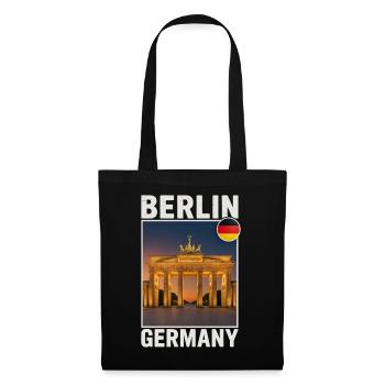 Berlin Brandenburger Tor - Stoffbeutel - Schwarz - Vorne