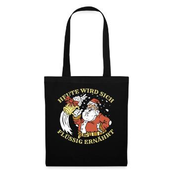 Santa Claus Christmas Time Beer Christmas - Tote Bag - black - Front