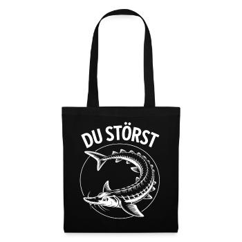 You Disturb Fish Circle Motif - Tote Bag - black - Front