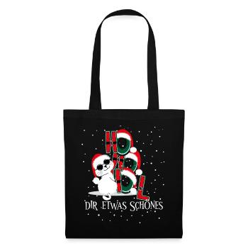 Winter Cat – Ho Ho Get Something Beautiful - Tote Bag - black - Front