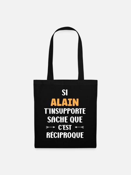 Reciproque Alain T'insupporte - Stoffbeutel - Schwarz
