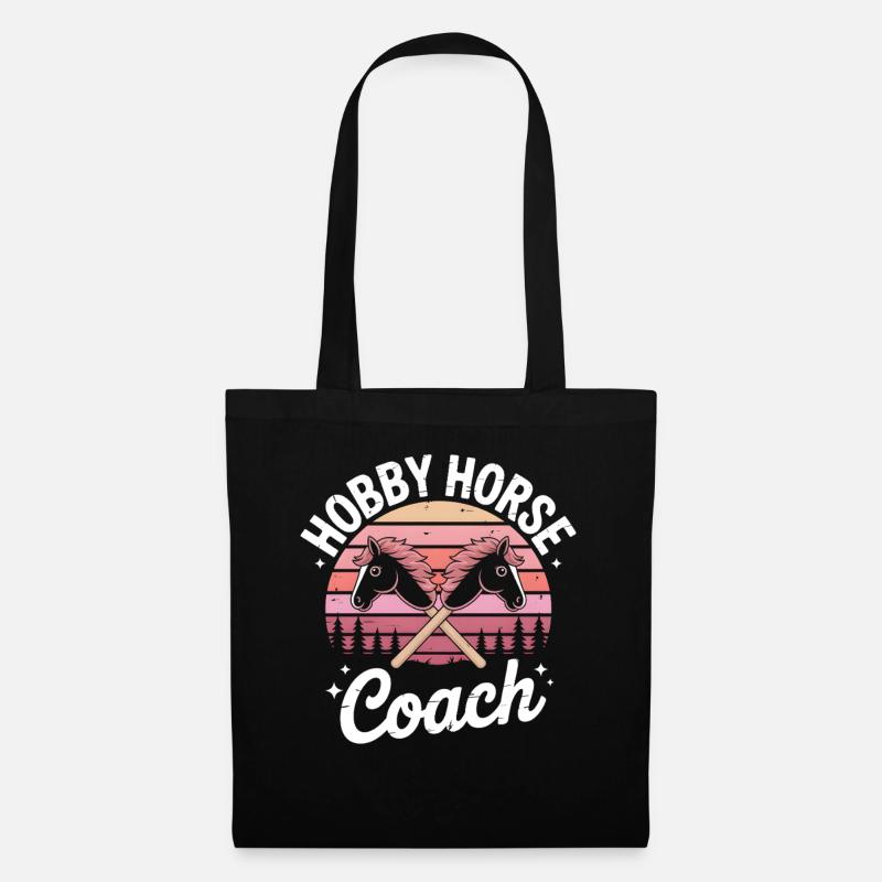 Hobby Horsing - Stoffbeutel - Schwarz
