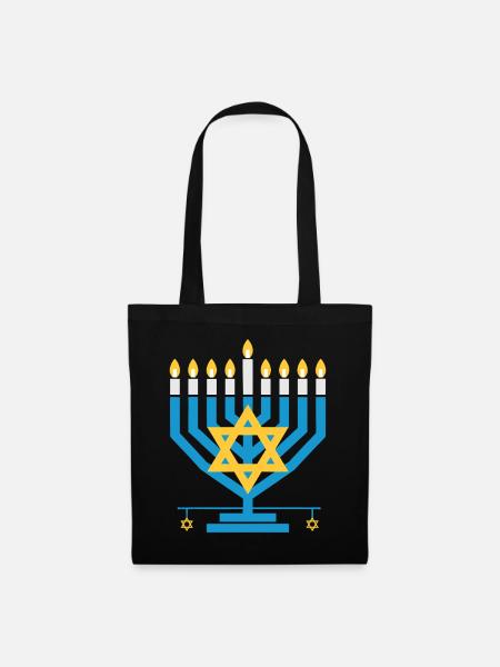Hanukkah  - Stoffbeutel - Schwarz