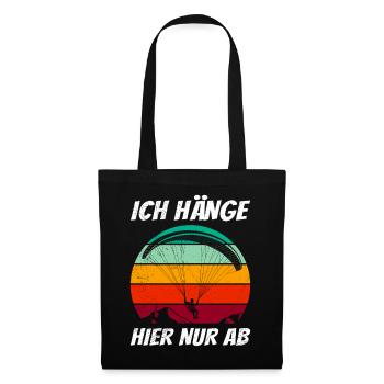 Paraglider I'M JUST HANGING OUT HERE Fun - Tote Bag - black - Front