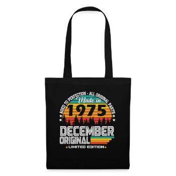 December 1975 Vintage Vintage Retro Birthday - Tote Bag - black - Front