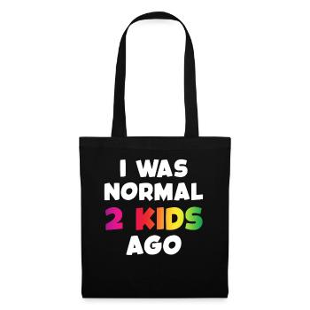 J’étais normal il y a 2 enfants - Sac en tissu - noir - Devant