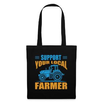 Agriculteur offre des cadeaux agricoles Tracteurs agricoles - Sac en tissu - noir - Devant