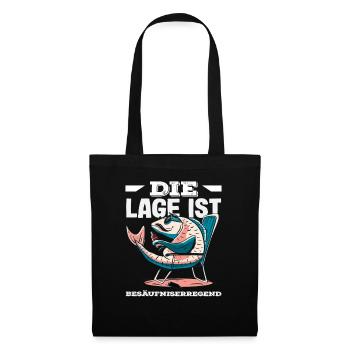 L’endroit est le poisson ivre - Sac en tissu - noir - Devant