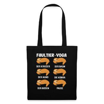 Sloth Yoga Routine Sports Gift - Tote Bag - black - Front