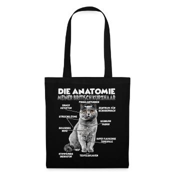 British Shorthair Gift for Cat Lover - Tote Bag - black - Front