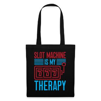 Gambling Fan Slot Machine Is My Therapy Casino - Tote Bag - black - Front