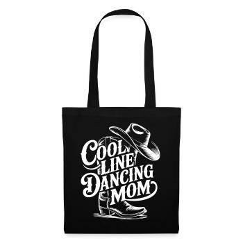 Line Dancing Mom Western Tee - Stoffbeutel - Schwarz - Vorne