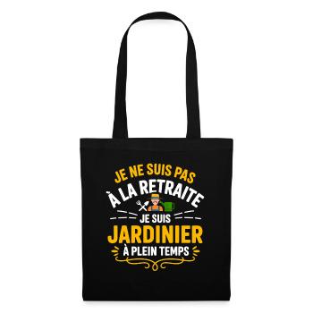 Gardener Retired Passion Gardening Gift Funny - Tote Bag - black - Front