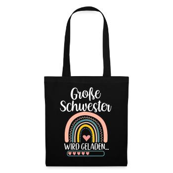 Big Sister Loading Rainbow - Tote Bag - black - Front