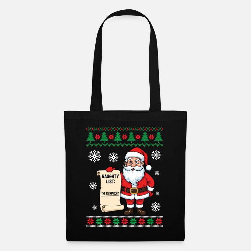 Naughty List The Patriarchy - Stoffbeutel - Schwarz