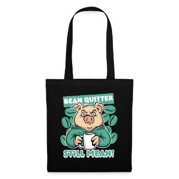 Kaffeeentzug Koffeinfrei Ex-Kaffeetrinker - Stoffbeutel - Schwarz - Vorne