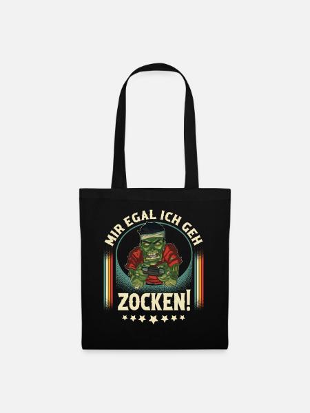 Gaming Zombie - Stoffbeutel - Schwarz