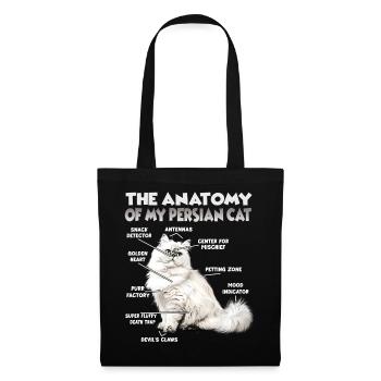 Dictons de chats Amateur de chats Cadeau Fan de chat - Sac en tissu - noir - Devant
