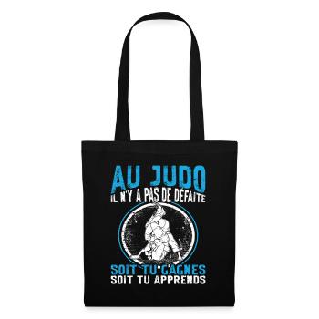 Judoka Art Martial Au Judo Il N'y A Pas De Défaite - Sac en tissu - noir - Devant