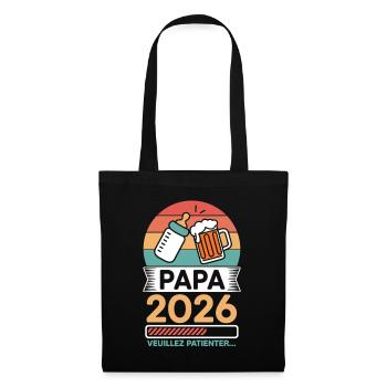 Dad 2026 Please Wait Future Dad Humor - Tote Bag - black - Front