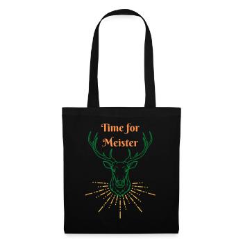 Time for Meister Hirsch - Tote Bag - black - Front