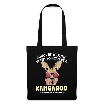 Kangaroo with sunglasses – Stay you - Tote Bag - black - Front